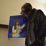 ace knight with John the Baptist art painting