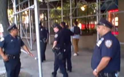 NYPD officers in Manhattan, photo by Tim King Global News Centre