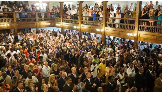 On June 18, mourners gathered at a memorial service for those slain at Emanuel AME church (ABCnews.go.com)