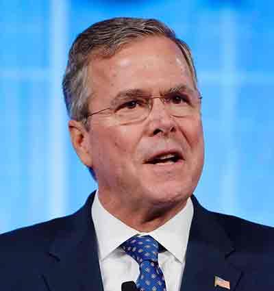 Republican candidate for president, Jeb Bush. Photo via Wikipedia  by Michael Vadon.