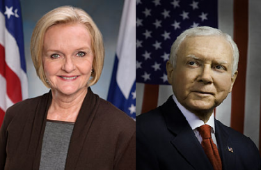 Senators Claire McCaskill and Orrin Hatch